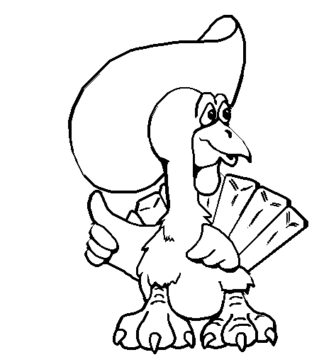 Coloring page: Turkey (Animals) #5431 - Free Printable Coloring Pages