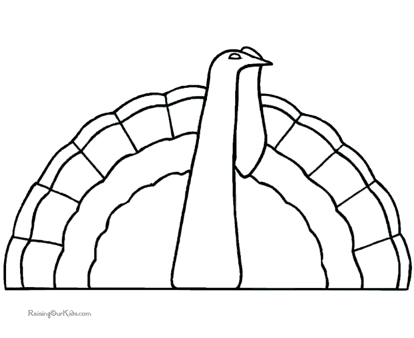 Coloring page: Turkey (Animals) #5437 - Free Printable Coloring Pages