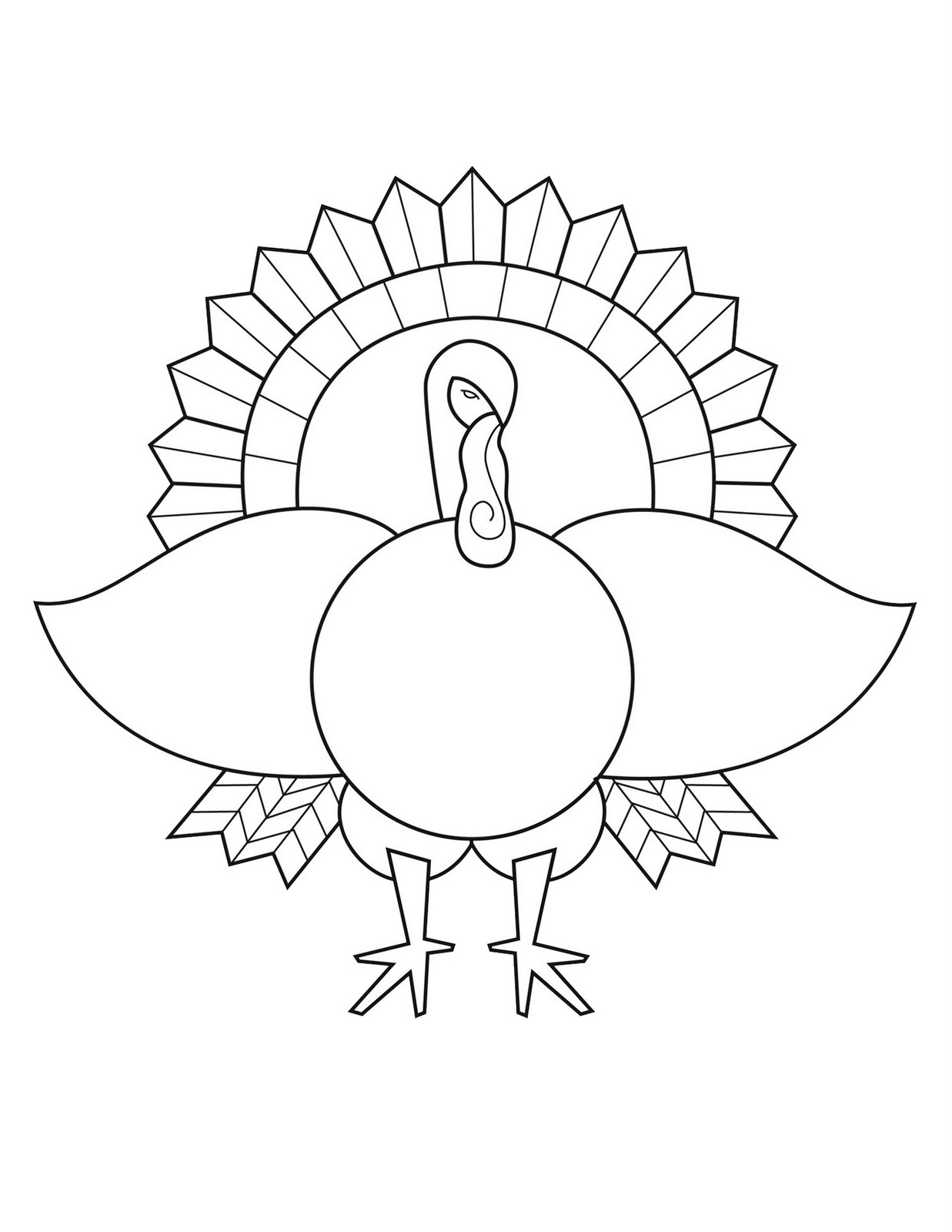 Coloring page: Turkey (Animals) #5446 - Free Printable Coloring Pages