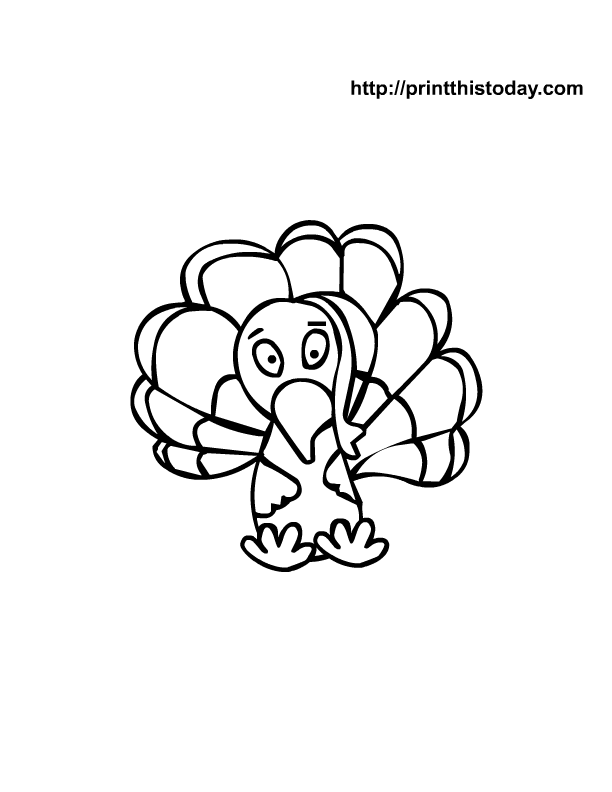 Coloring page: Turkey (Animals) #5456 - Free Printable Coloring Pages