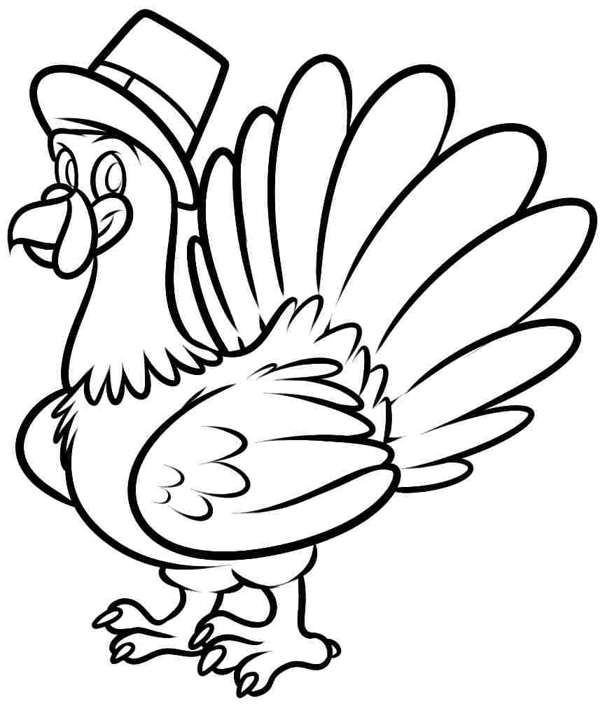 Coloring page: Turkey (Animals) #5462 - Free Printable Coloring Pages