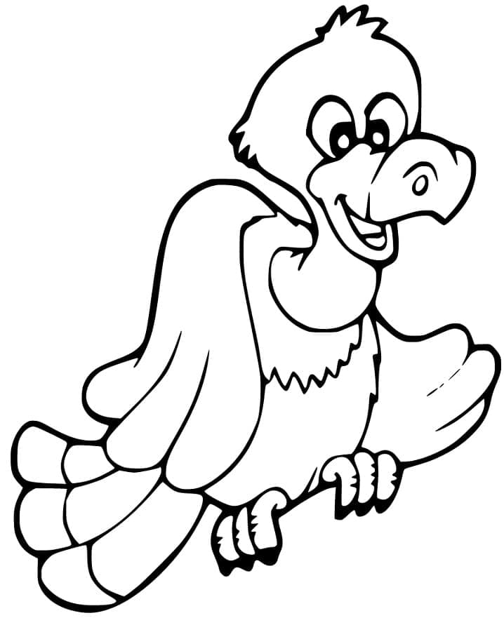 Free printable Vulture coloring page #205327 from Animals collection Free printable Vulture coloring page #205327 from Animals collection