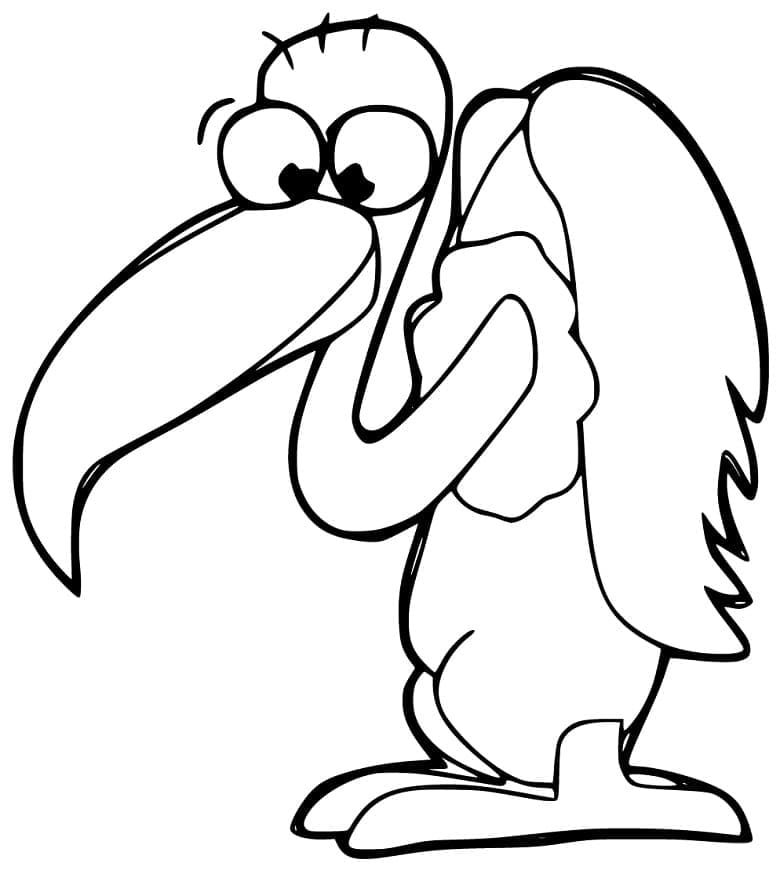Free printable Vulture coloring page #205334 from Animals collection Free printable Vulture coloring page #205334 from Animals collection