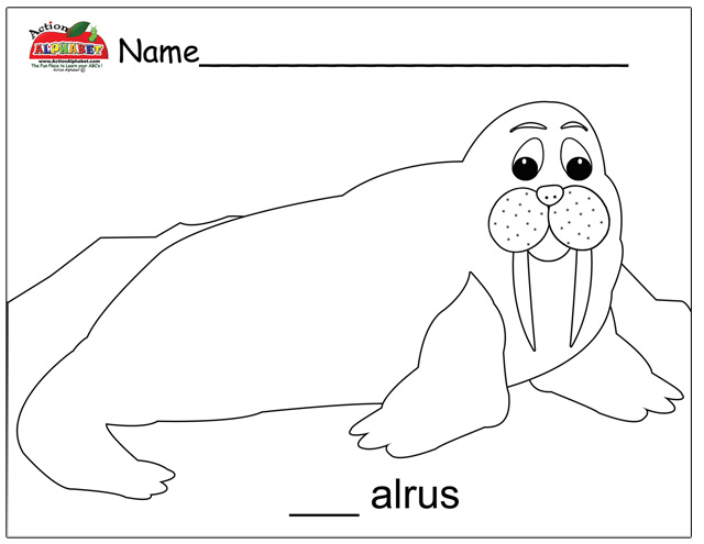 Download Walrus #16522 (Animals) - Printable coloring pages