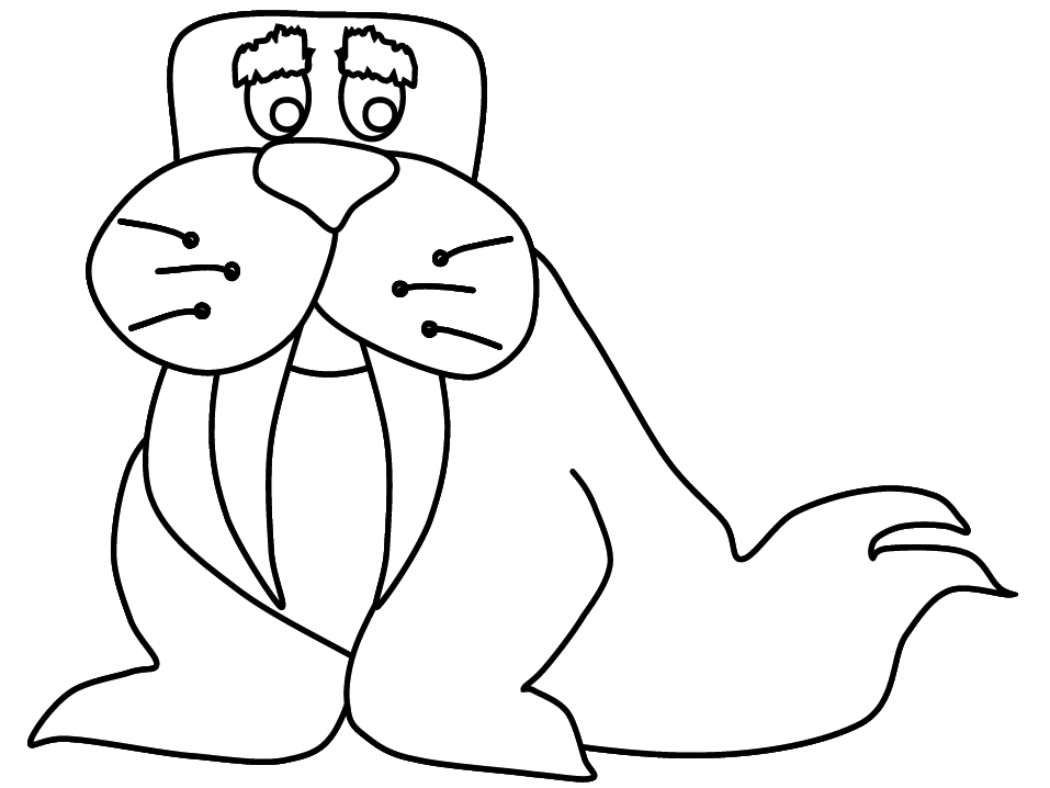 Coloring page: Walrus (Animals) #16565 - Free Printable Coloring Pages
