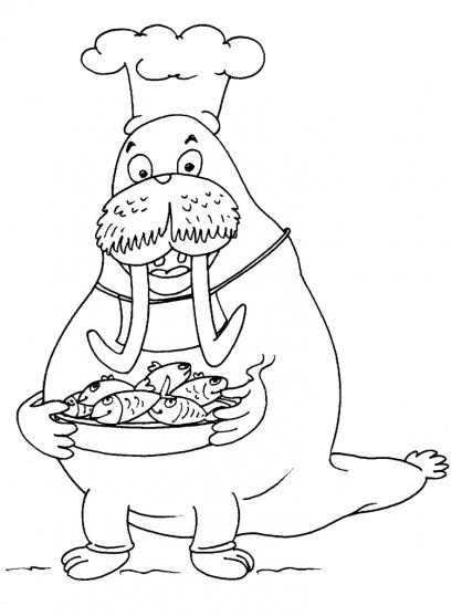 Coloring page: Walrus (Animals) #16591 - Free Printable Coloring Pages
