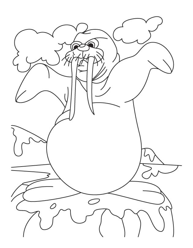 Coloring page: Walrus (Animals) #16656 - Free Printable Coloring Pages