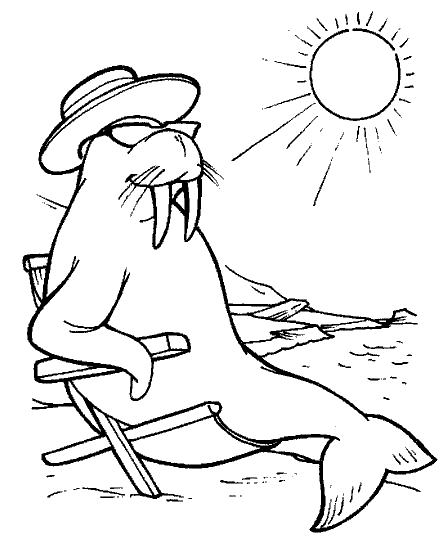 Coloring page: Walrus (Animals) #16661 - Free Printable Coloring Pages