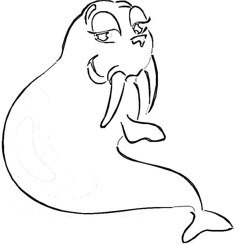 Free printable Walrus coloring page #208659 from Animals collection
