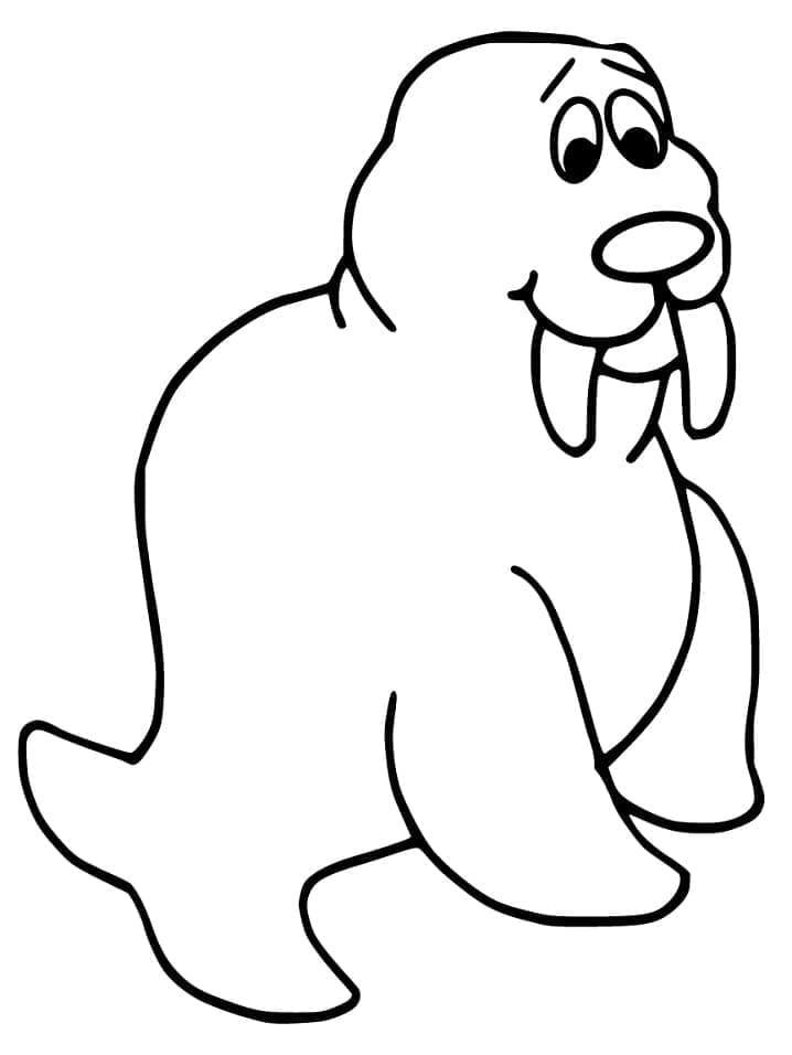 Free printable Walrus coloring page #208702 from Animals collection