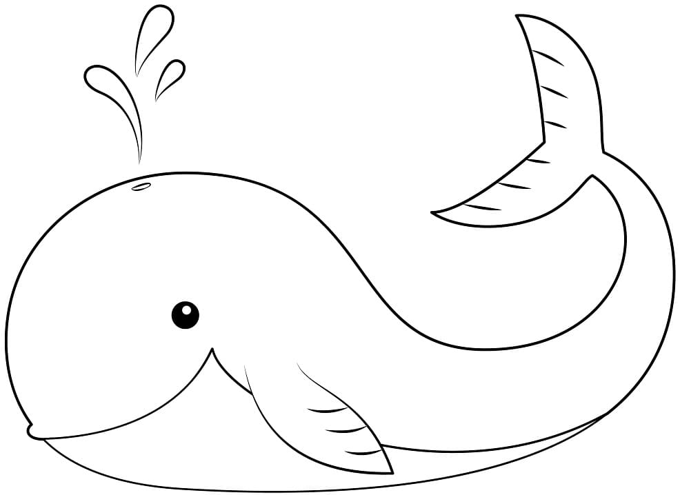 Free printable Whale coloring page #184709 from Animals collection