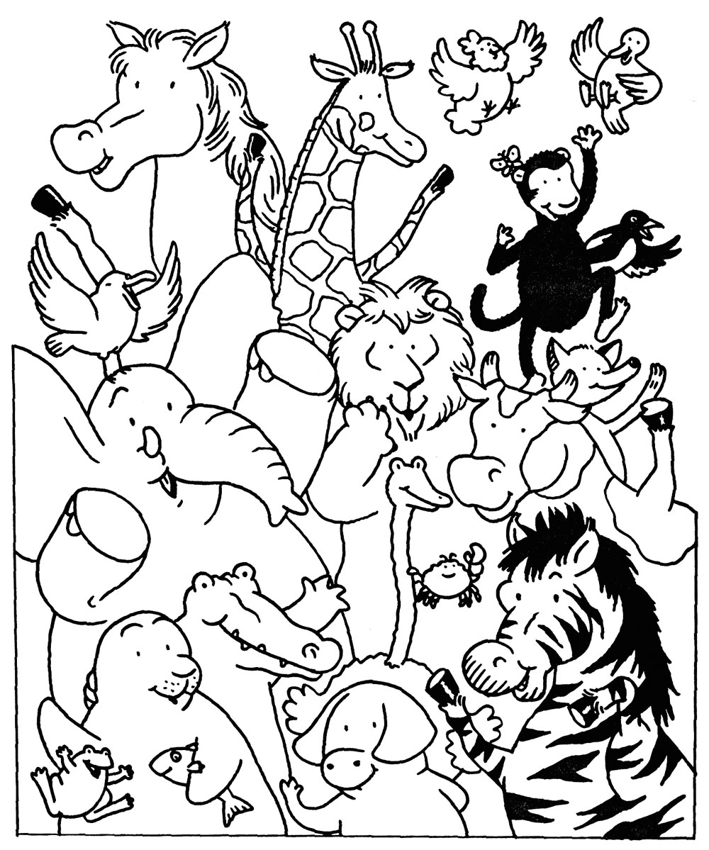 Drawing Wild / Jungle Animals #21080 (Animals) – Printable coloring pages
