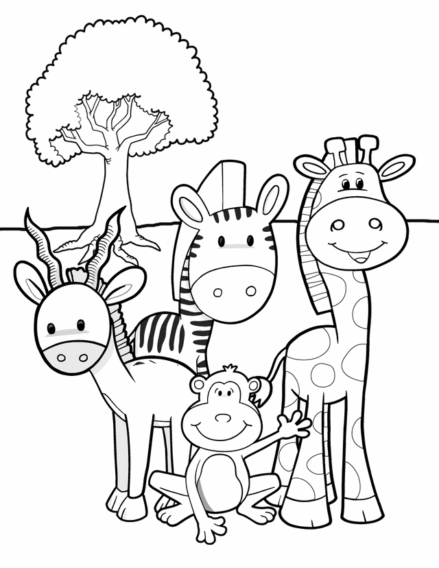 Coloring page: Wild / Jungle Animals (Animals) #21234 - Free Printable Coloring Pages
