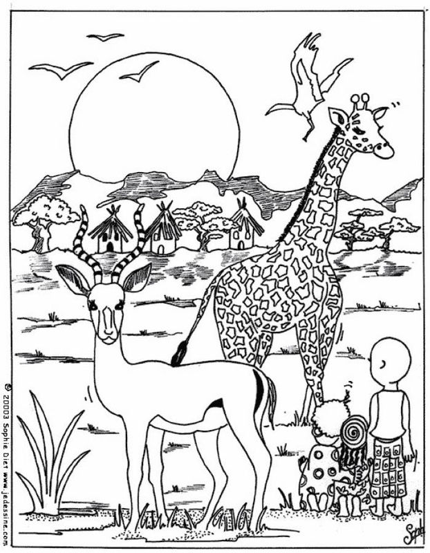 Coloring page: Wild / Jungle Animals (Animals) #21305 - Free Printable Coloring Pages