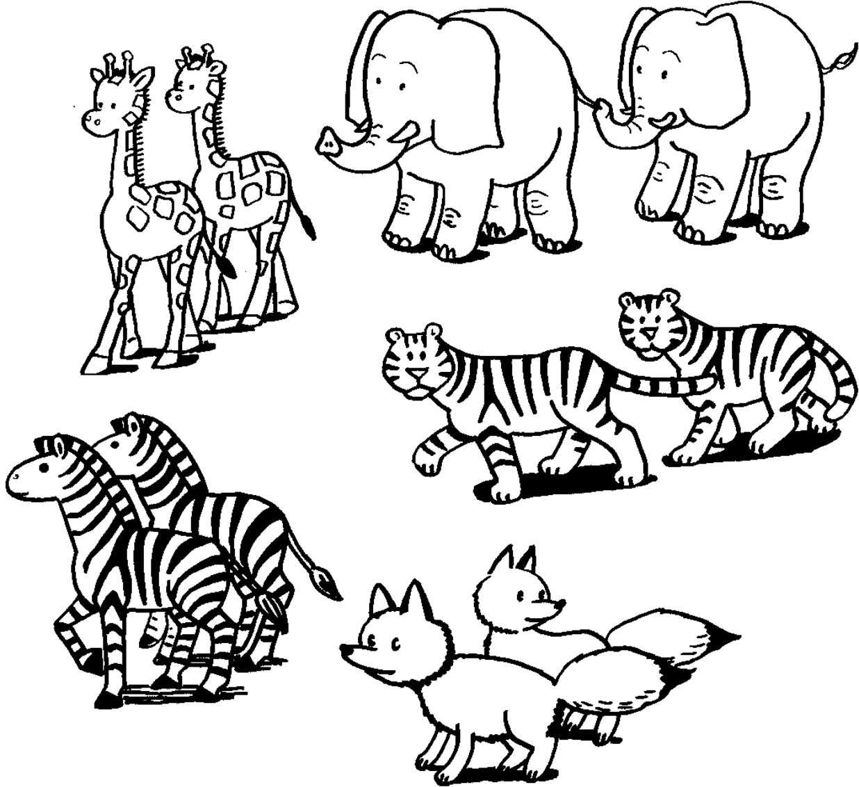 Coloring page: Wild / Jungle Animals (Animals) #21314 - Free Printable Coloring Pages