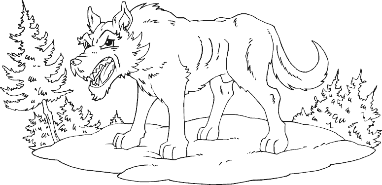 wolf 10544 animals – printable coloring pages