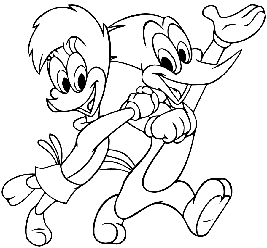 Coloring page: Woodpecker (Animals) #16783 - Free Printable Coloring Pages