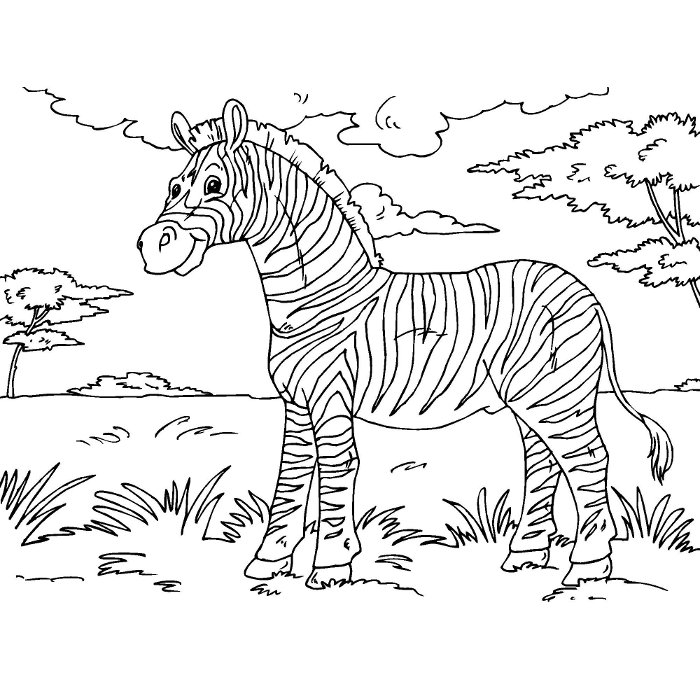 Coloring page: Zebra (Animals) #12943 - Free Printable Coloring Pages