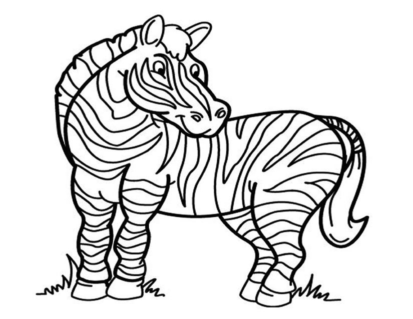 Coloring page: Zebra (Animals) #12945 - Free Printable Coloring Pages