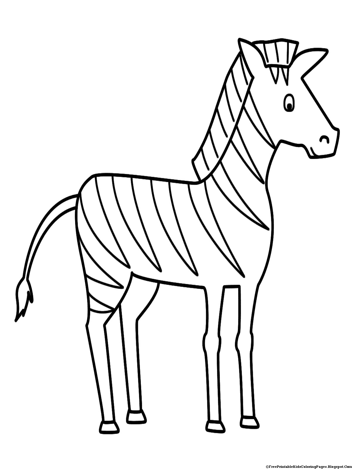 Download Zebra #24 (Animals) - Printable coloring pages