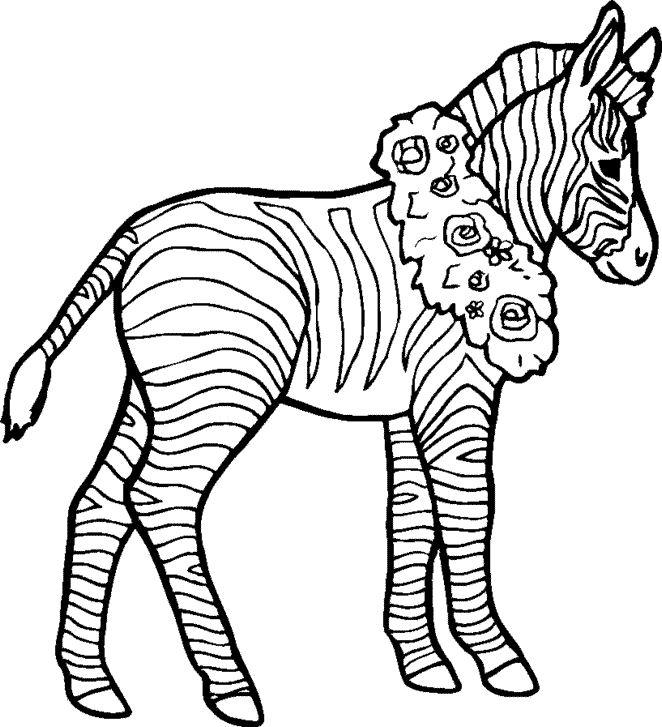 Coloring page: Zebra (Animals) #12979 - Free Printable Coloring Pages
