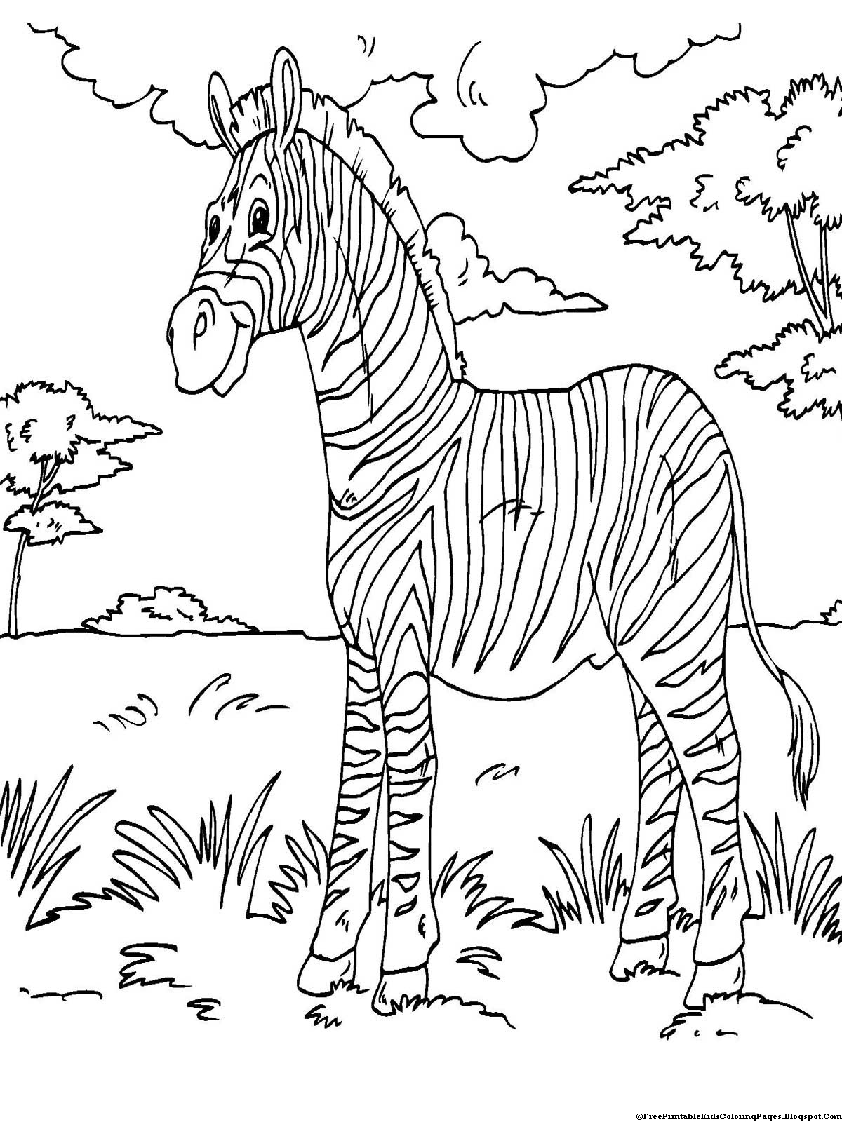 Coloring page: Zebra (Animals) #12995 - Free Printable Coloring Pages