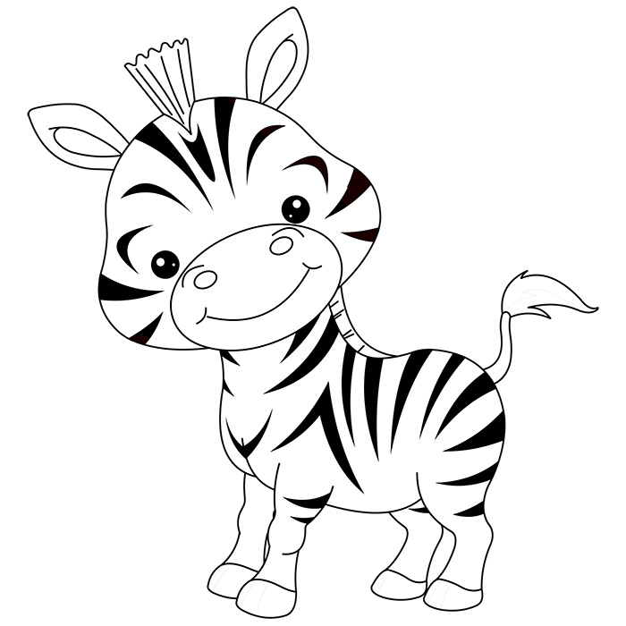 Coloring page: Zebra (Animals) #12998 - Free Printable Coloring Pages