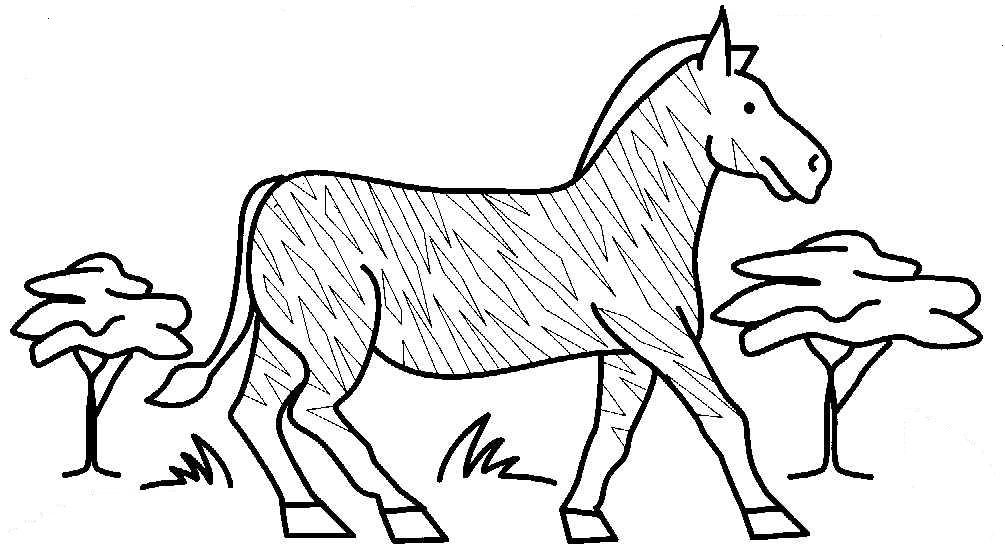 Coloring page: Zebra (Animals) #13014 - Free Printable Coloring Pages