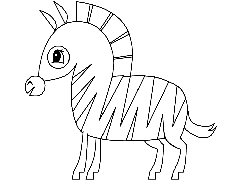 Coloring page: Zebra (Animals) #13084 - Free Printable Coloring Pages