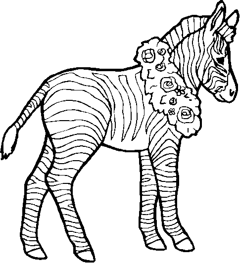 Coloring page: Zebra (Animals) #13088 - Free Printable Coloring Pages