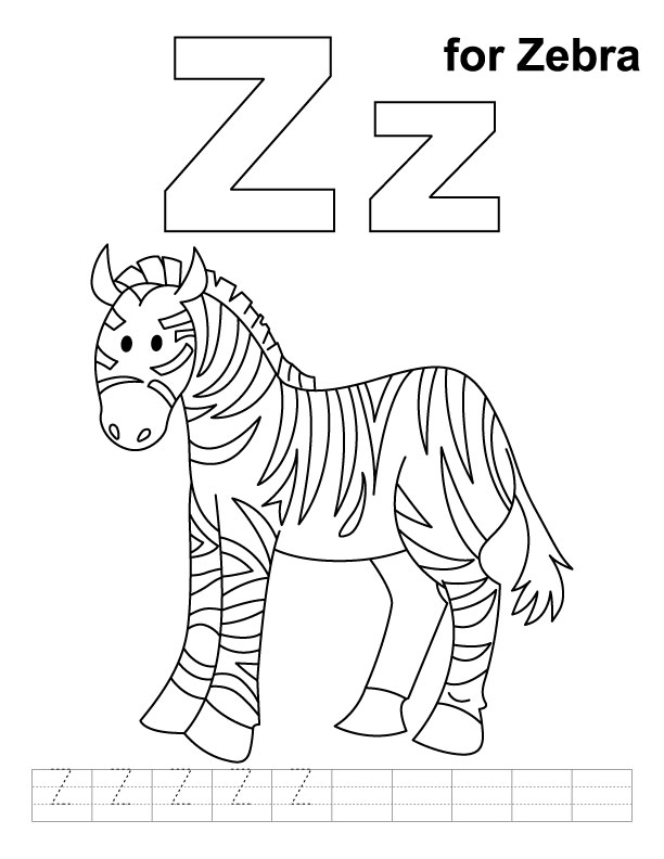 Coloring page: Zebra (Animals) #13109 - Free Printable Coloring Pages