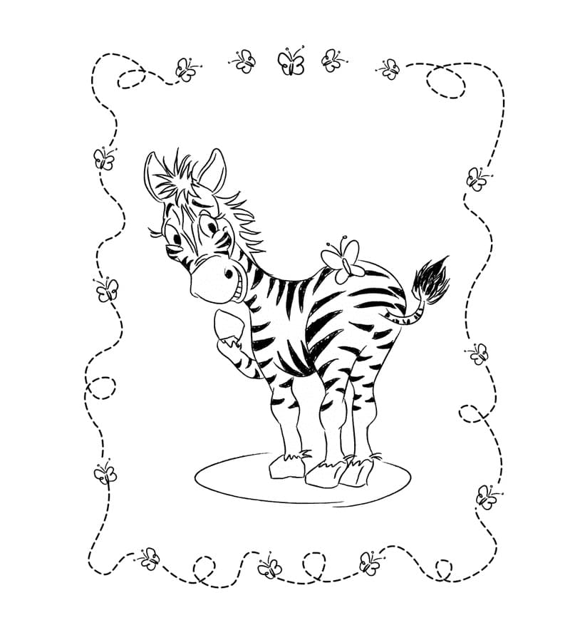 Free printable Zebra coloring page #197142 from Animals collection