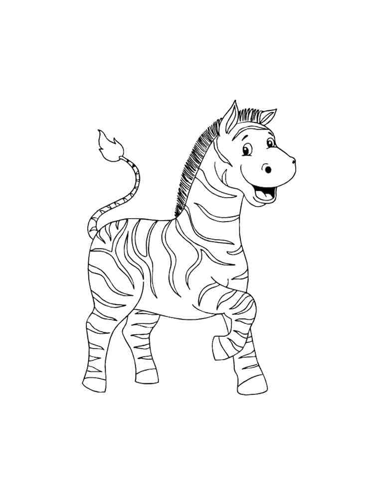 Free printable Zebra coloring page #197145 from Animals collection