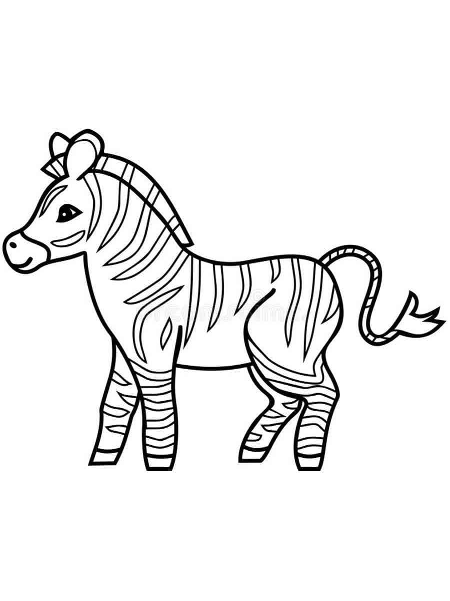 Free printable Zebra coloring page #197150 from Animals collection