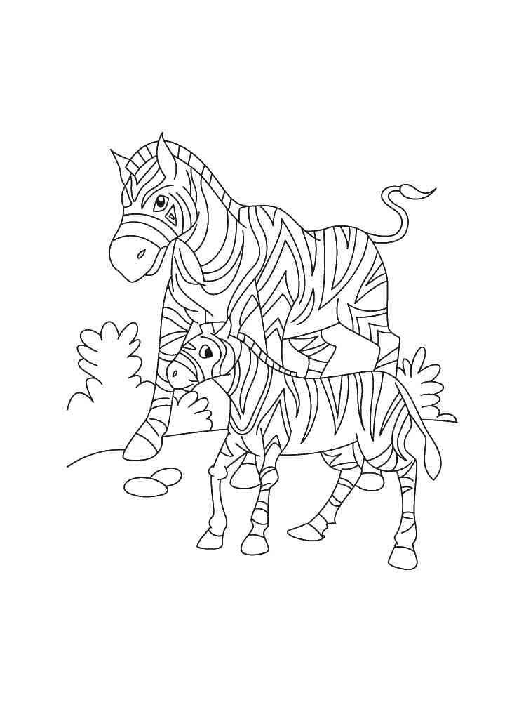 Free printable Zebra coloring page #197153 from Animals collection