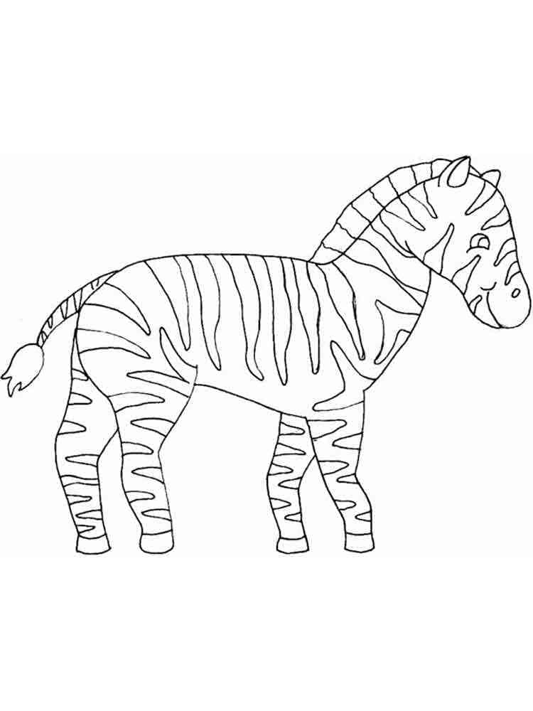 Free printable Zebra coloring page #197160 from Animals collection Free printable Zebra coloring page #197160 from Animals collection