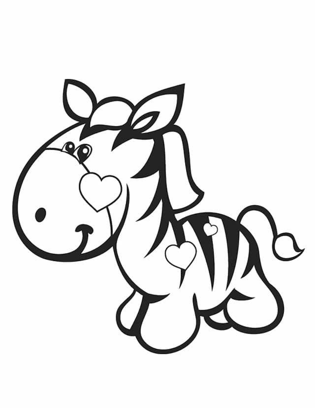Free printable Zebra coloring page #197171 from Animals collection