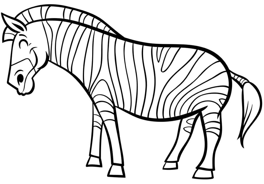 Free printable Zebra coloring page #197179 from Animals collection