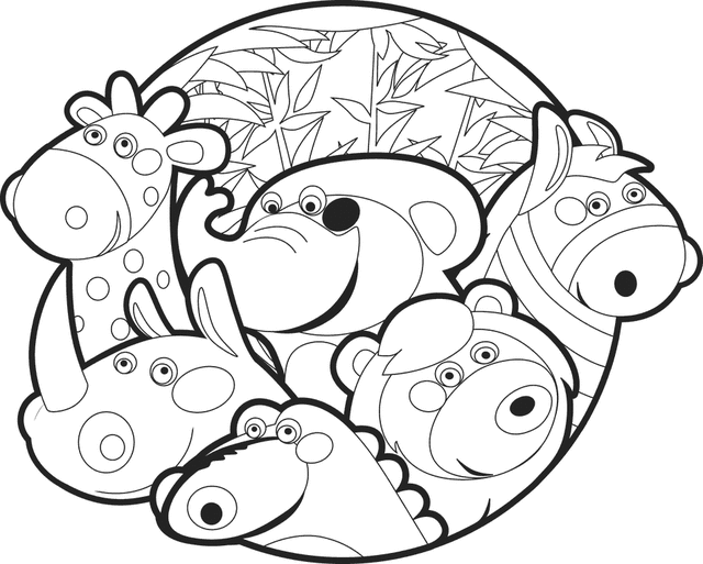 drawing zoo 12687 animals printable coloring pages