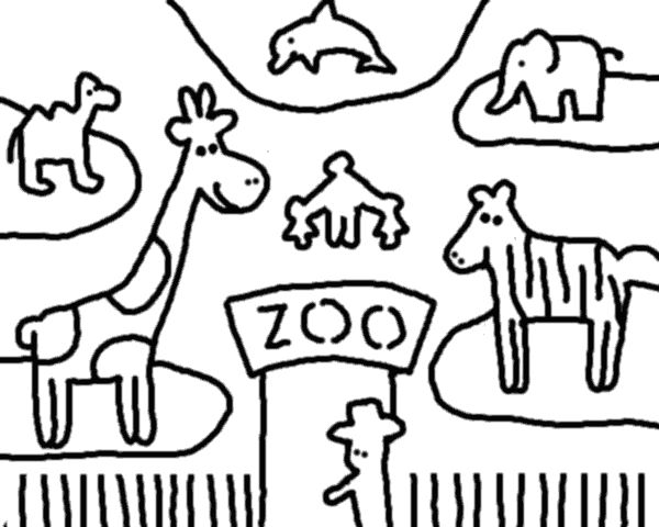 Coloring page: Zoo (Animals) #12734 - Free Printable Coloring Pages
