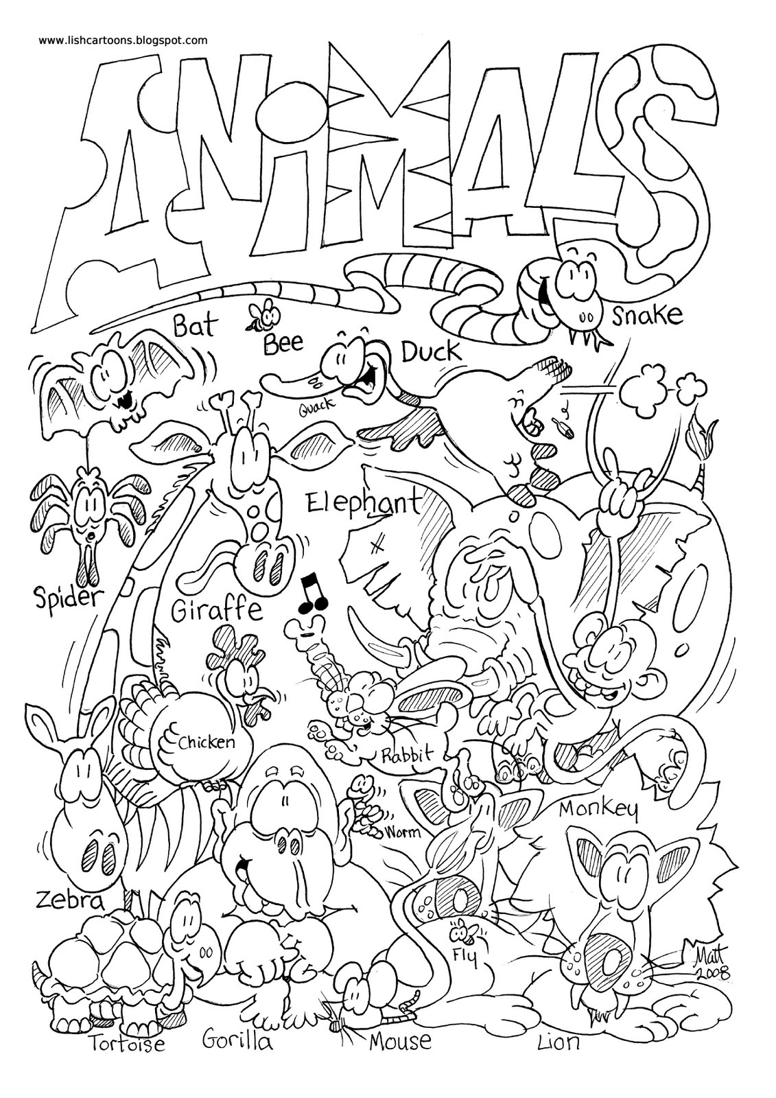 Free Printable Zoo Coloring Pages - Printable Templates Free