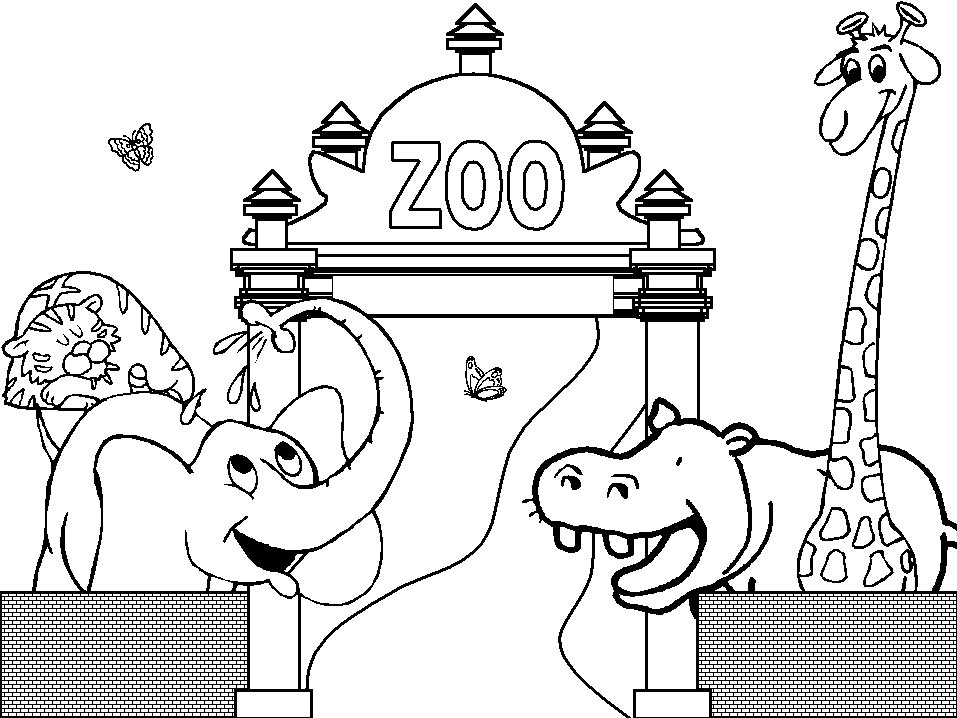 Coloring page: Zoo (Animals) #12783 - Free Printable Coloring Pages