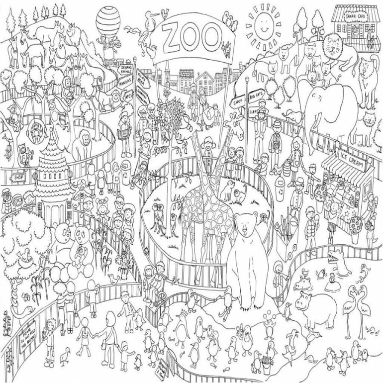 Coloring page: Zoo (Animals) #12794 - Free Printable Coloring Pages