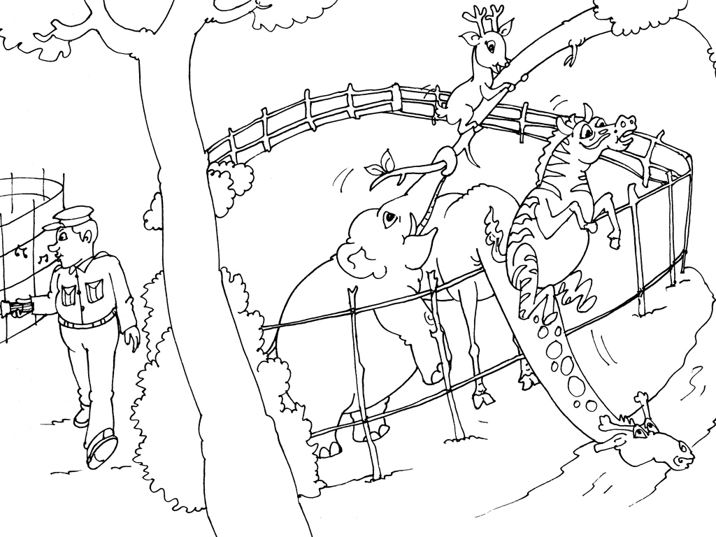 Coloring page: Zoo (Animals) #12803 - Free Printable Coloring Pages