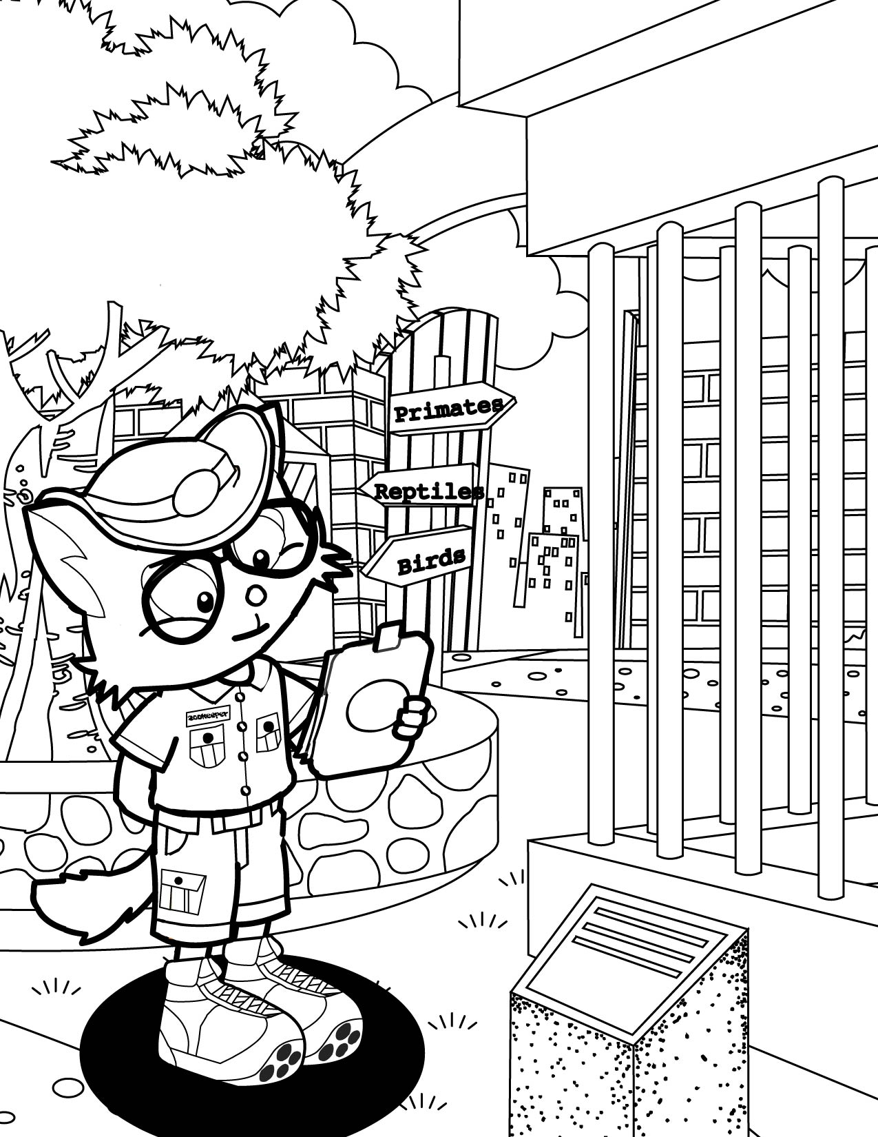 Coloring page: Zoo (Animals) #12852 - Free Printable Coloring Pages