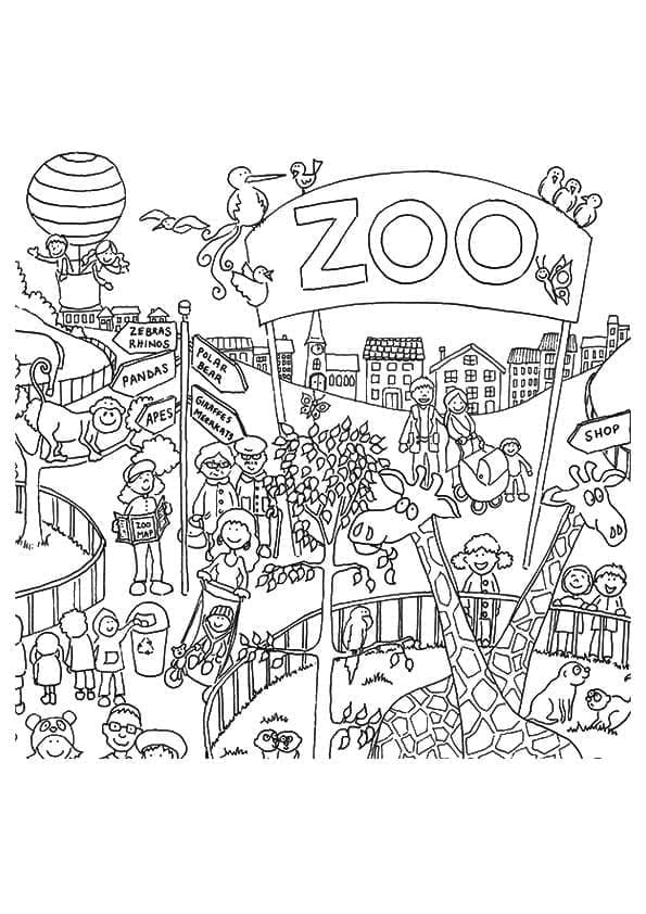 Free printable Zoo coloring page #201752 from Animals collection
