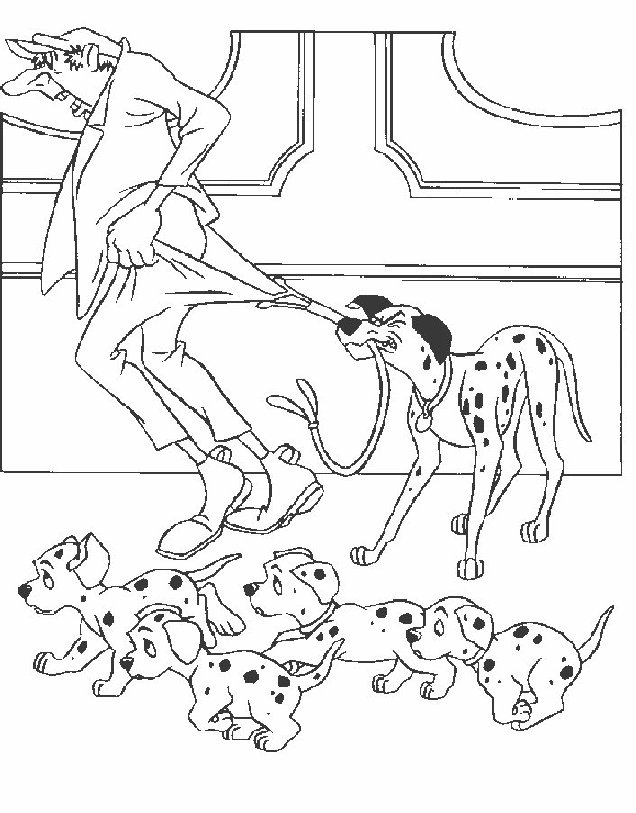 Coloring page: 101 Dalmatians (Animation Movies) #129172 - Free Printable Coloring Pages