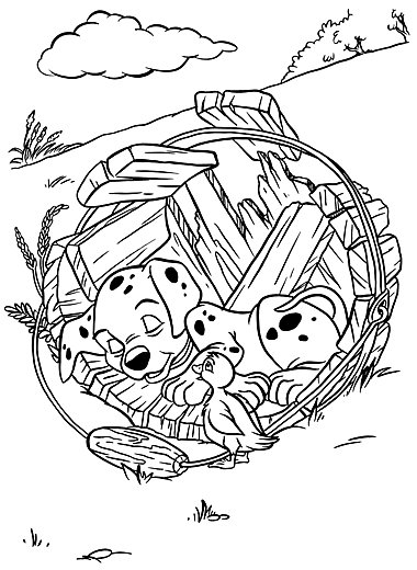 Coloring page: 101 Dalmatians (Animation Movies) #129179 - Free Printable Coloring Pages