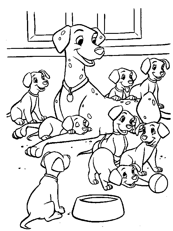 Coloring page: 101 Dalmatians (Animation Movies) #129199 - Free Printable Coloring Pages