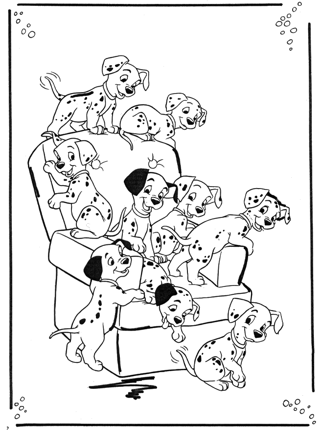 Coloring page: 101 Dalmatians (Animation Movies) #129200 - Free Printable Coloring Pages